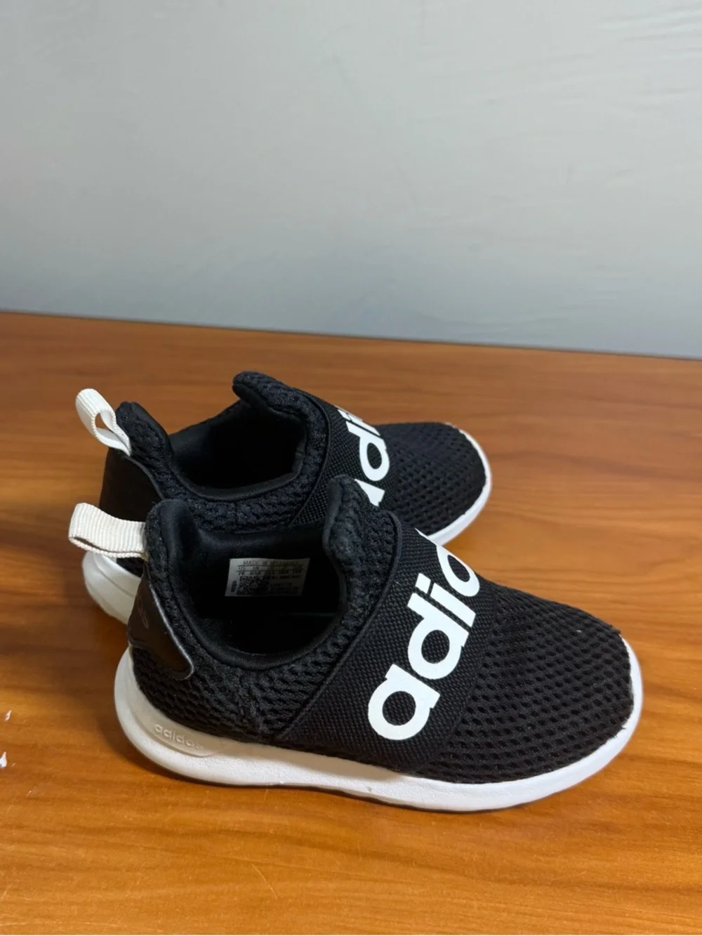 Adidas Lite Racer Adapt 4.0 Toddler Kids Sneaker Black White‎ Slip On 7K